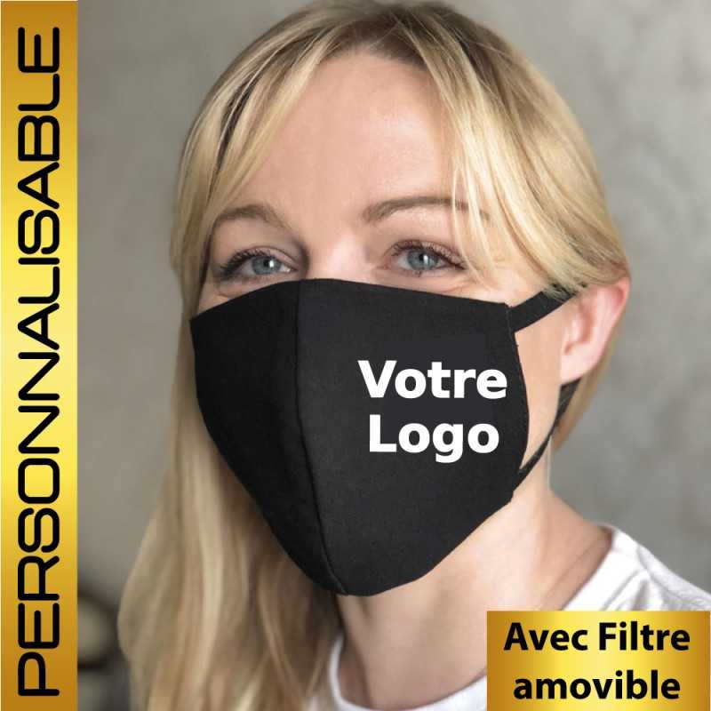Face Mask - Removable filter Black Face Mask included to personalize logo / text - 8,30 € - ZZ11_VP_PERS - zigzag-concept.lu ...