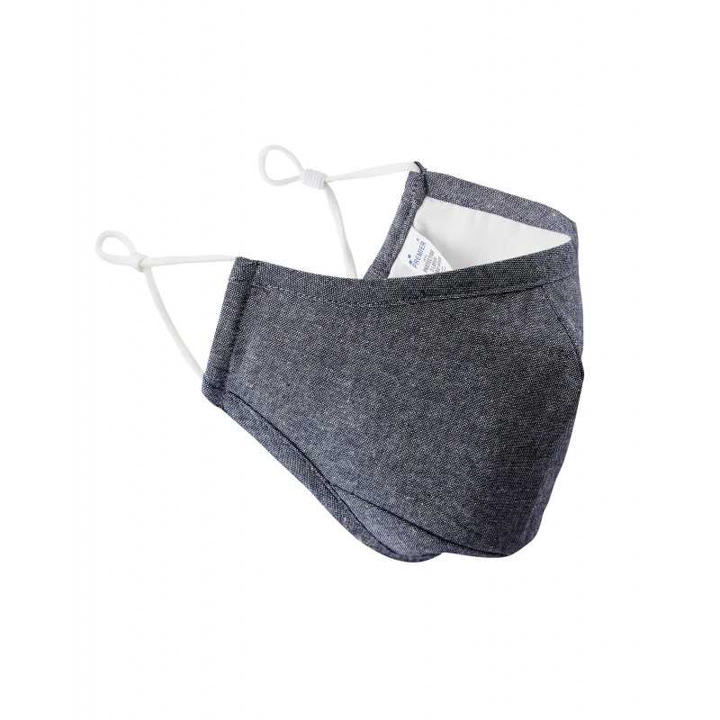 Face Mask - 3-layer fabric face mask, adjustable, nose clip and filter opening - 9,50 € - ZZ8_796 - zigzag-concept.lu - luxem...