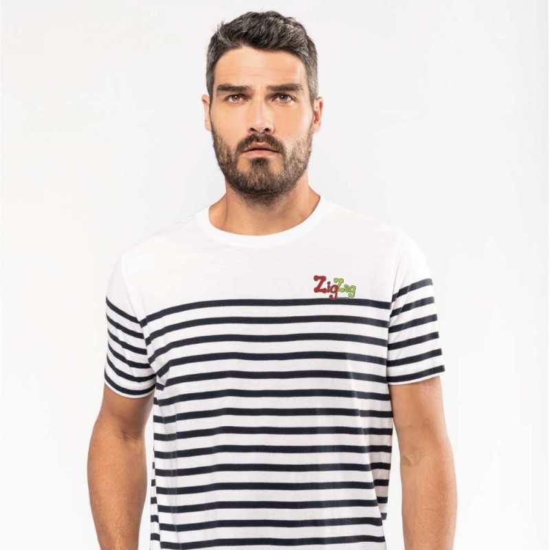 Personalisierte T-Shirts - Meeres T-Shirt aus Baumwolle Bio, das angepasst werden muss - 13,96 € - ZZ18-K3033 - zigzag-concep...