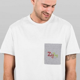 Personalisierte T-Shirts - Bio-Baumwoll-T-Shirt mit Päckchen mit Handtasche - 9,30 € - ZZ18-K375 - zigzag-concept.lu - Luxemb...