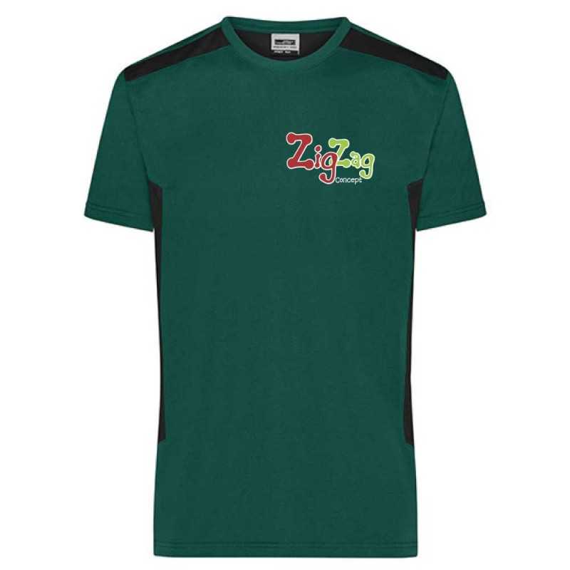 T-shirts Personnalisés - T-shirt de travail homme en polyester recylé à personnaliser - 13,09 € - ZZ5-JN1824 - zigzag-concept...