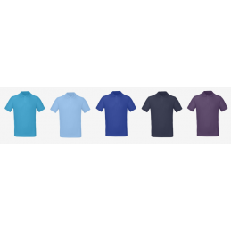 Customizable Polo shirts - Women's organic cotton polo shirt, modern style, to personalize - 8,48 € - ZZ5_PW440 - zigzag-conc...