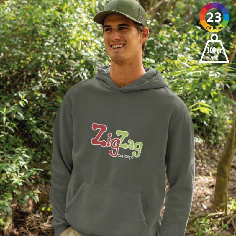 Customizable Sweatshirts - Customizable organic cotton men's hoodie - 27,38 € - ZZ5_JN8024 - zigzag-concept.lu - Luxembourg -...