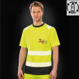 Arbeitskleidung / Warnschutzkleidung - Sicherheits-T-Shirt aus recyceltem Polyester, frisch und atmungsaktiv zum Personalisie...