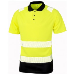 Vêtements Haute Visibilité / de Travail - Polo de sécurité en polyester recyclé, frais et respirant à personnaliser - 19,01 €...