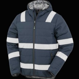 Vêtements Haute Visibilité / de Travail - Veste chaude de sécurité en polyester recyclé à personnaliser - 57,72 € - ZZ5-R500X...