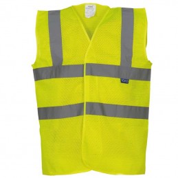 Vêtements Haute Visibilité / de Travail - Gilet de sécurité adulte en polyester recyclé à personnaliser. - 5,93 € - ZZ5-HVW12...