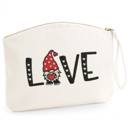 Idées cadeaux - copy of Personalized organic cotton pencil case with embroidered Lotus - 33,00 € - ZZ10_820LOV - zigzag-conce...