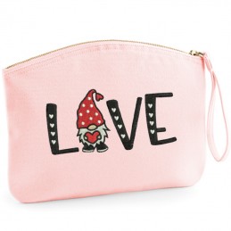 Idées cadeaux - copy of Personalized organic cotton pencil case with embroidered Lotus - 33,00 € - ZZ10_820LOV - zigzag-conce...