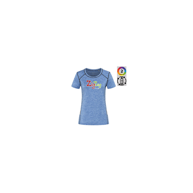 Personalisierte T-Shirts - Reflektierendes Damen-Sport-T-Shirt aus recyceltem Polyester zum Anpassen - 13,57 € - ZZ5_ S8940 -...