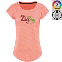 Customizable T-shirts - Women's recycled polyester sports t-shirt to personalize - 7,69 € - ZZ5_S8930 - zigzag-concept.lu - L...