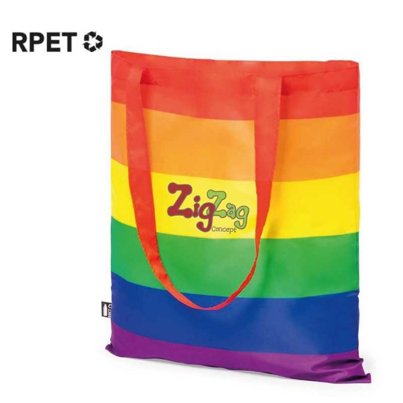 Custom Textiles - Rainbow bag in recycled polyester to personalize - 3,02 € - ZZ8_1924 - zigzag-concept.lu - Luxembourg - Zig...