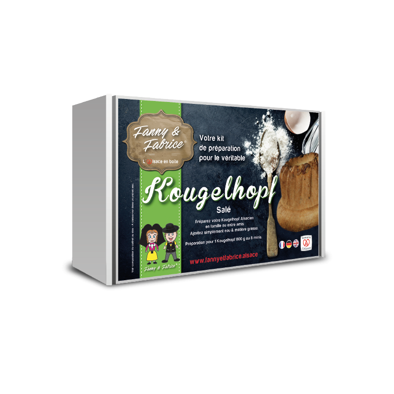 Accessories - Alsatian salty Kougelhopf production Kit with customizable apron - 39,50 € - ZZ9_KOUGSA - zigzag-concept.lu - L...