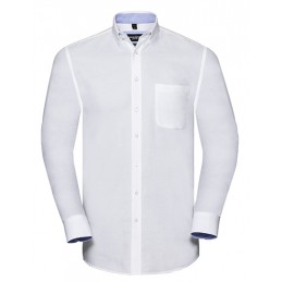 Chemises Personnalisées - Chemise homme manches longues en coton Bio à personnaliser - 27,35 € - ZZ5_Z920 - zigzag-concept.lu...