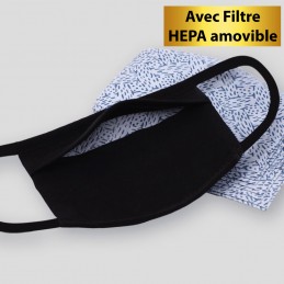 Face Mask - Black Face Mask with removable filter included - 8,50 € - ZZ11_VPN - zigzag-concept.lu - Luxembourg - Zigzag-concept